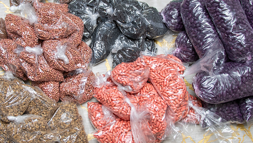 distributed packages of seeds